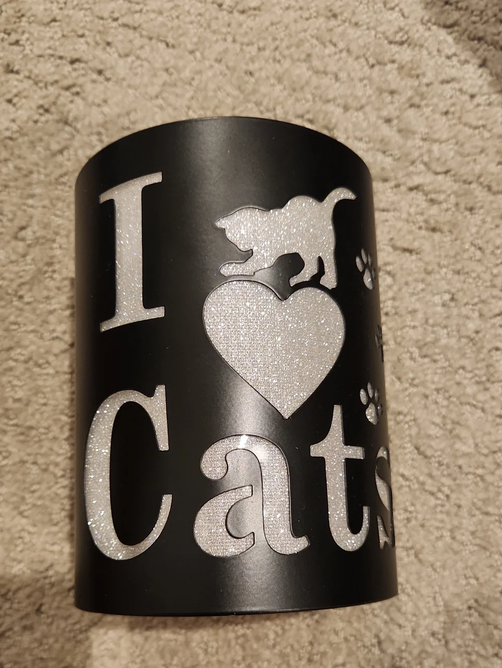 Scentchips I Love Cats Black Wax Melt Warmer